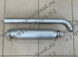 495-08100 Глушитель двигателя SHANDONG WEICHAI HUAFENG POWER CO.,LTD P.R.CHINA оригинальные запчасти заводские комплектующие китайских фронтальных погрузчиков sdlg xcmg xgma foton liugong крыльчатка кулер двс 